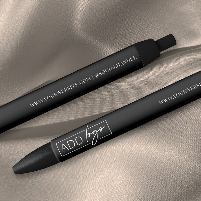 Bolígrafo De Tinta Azul Business Logo Branded Gift Promotional Black (Subido por el creador)