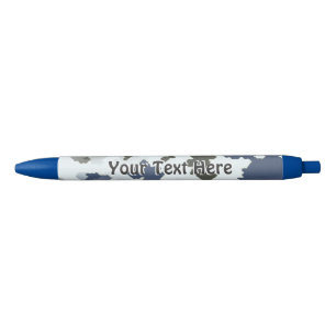 Bolígrafo De Tinta Azul Camuflaje de invierno