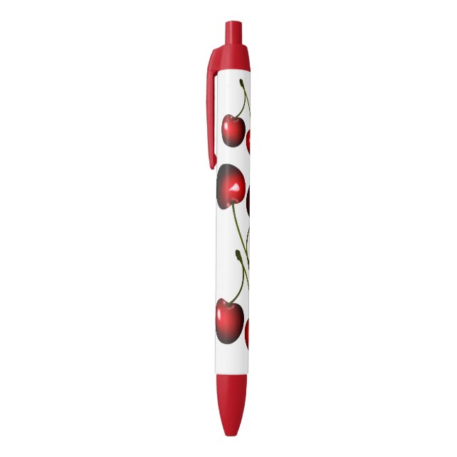 Bolígrafo De Tinta Azul Cherries Pen (Parte superior (vertical))
