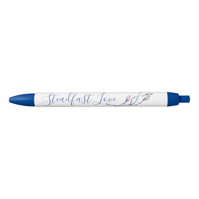 Bolígrafo De Tinta Azul Cita de amor firme (Anverso)