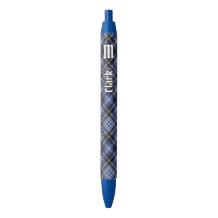 Bolígrafo De Tinta Azul Clan Clark Tartan