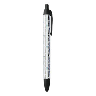 Bolígrafo De Tinta Azul Clarinets Grunge - Azul y gris