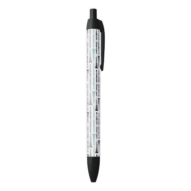 Bolígrafo De Tinta Azul Clarinets Grunge - Azul y gris (Parte inferior (Vertical))