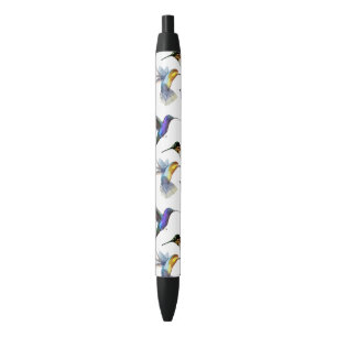 Bolígrafo De Tinta Azul Colibríes