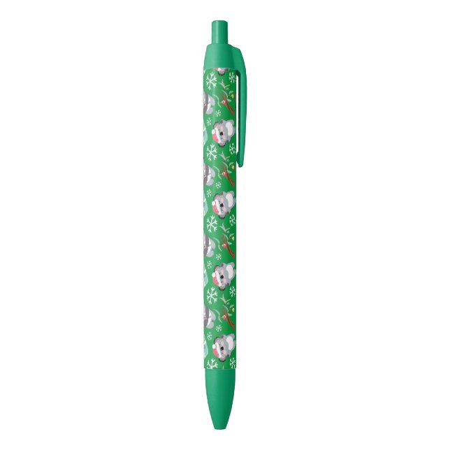 Bolígrafo De Tinta Azul Cute Navidades Koala (Parte inferior (Vertical))
