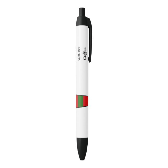 Bolígrafo De Tinta Azul Dicho de Café para Maestros (Parte inferior (Vertical))