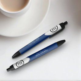 Bolígrafo De Tinta Azul Ejecutivo de Logotipo de Empresa Personalizado Azu