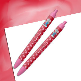 Bolígrafo De Tinta Azul El elefante y los corazones escuálidos crían la pl