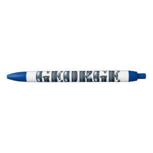 Bolígrafo De Tinta Azul "El nombre de George para la dimensión azul"