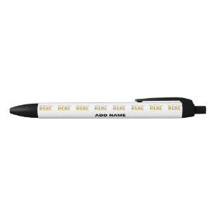 BOLÍGRAFO DE TINTA AZUL ELEGANTES PERSONALIZABLES BLANCOS MODERNOS VERIFIC