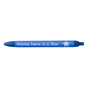Bolígrafo De Tinta Azul Estrella Personalizado Pen de la celebración azul 