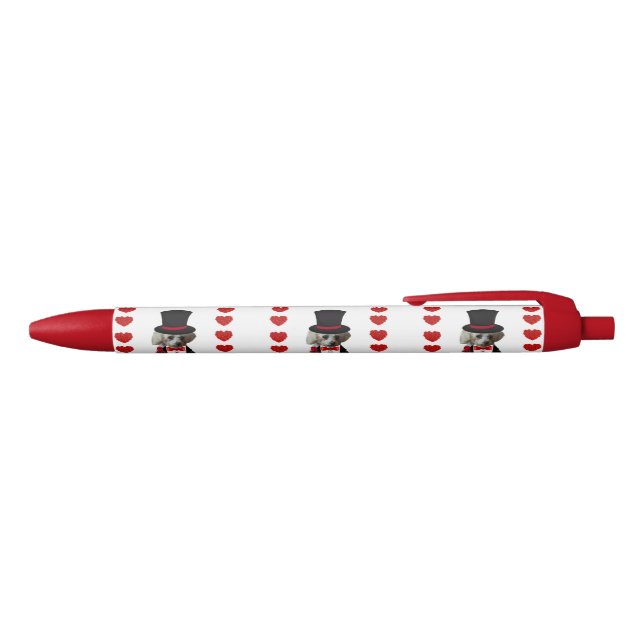 Bolígrafo De Tinta Azul Ferry Christmas Poodle Tuxedo Writing Pen (Parte superior)