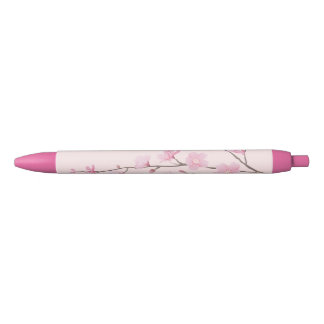 Bolígrafo De Tinta Azul Flor de cerezo - rosa