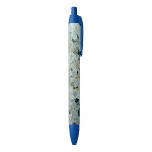 Bolígrafo De Tinta Azul Flores blancas de arcissus paperblancas