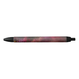 Bolígrafo De Tinta Azul Flores detrás de vidrio húmedo