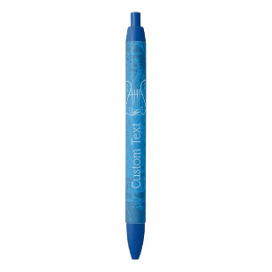 Bolígrafo De Tinta Azul Fondo de la liga azul