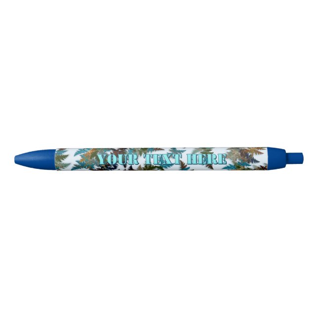 Bolígrafo De Tinta Azul Fractal Arctic Camouflage (Anverso)