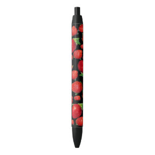 Bolígrafo De Tinta Azul Fresas Red Delicious,