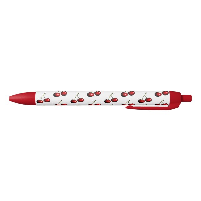 Bolígrafo De Tinta Azul Fresas rojas dulces (Parte de abajo)