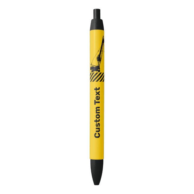 Bolígrafo De Tinta Azul Grúa de construcción (Frente vertical)