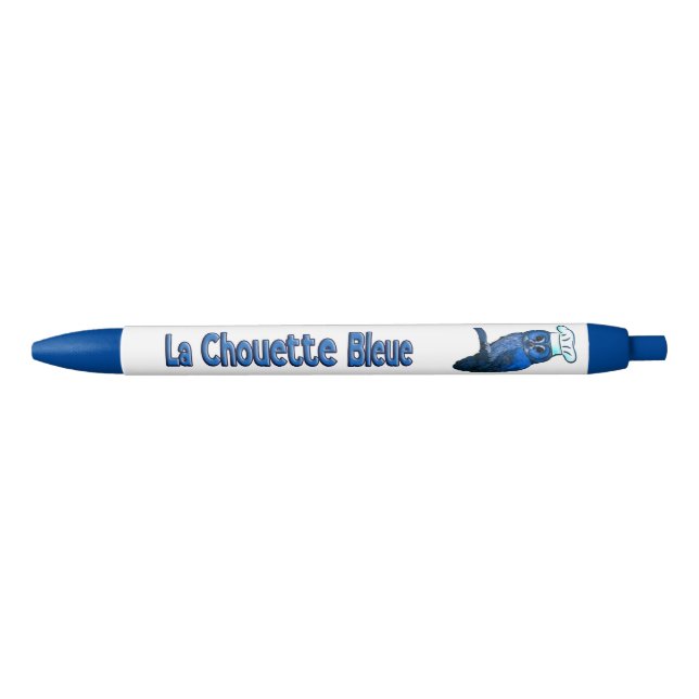 Bolígrafo De Tinta Azul La Chouette Bleue Cafe (Anverso)