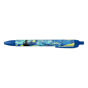 Bolígrafo De Tinta Azul La famosa pintura de Van Gogh, Noche Starry,