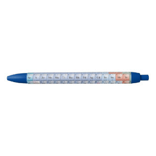 Bolígrafo De Tinta Azul lápiz de tinta de tabla periódica azul