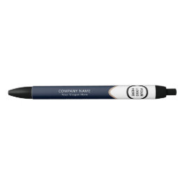 Bolígrafo De Tinta Azul Logotipo Empresarial Ejecutivo Corporativo Azul Ma