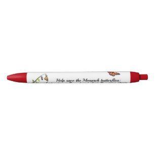 Bolígrafo De Tinta Azul Mariposa monarca