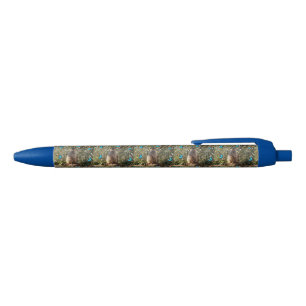 Bolígrafo De Tinta Azul Meerkat Y Mariposas Azules,