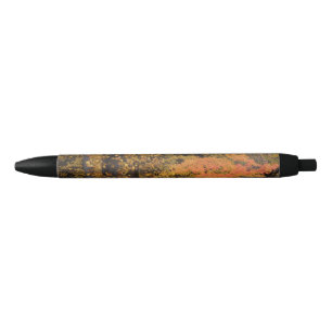 Bolígrafo De Tinta Azul Naranja amarillo de hojas de otoño