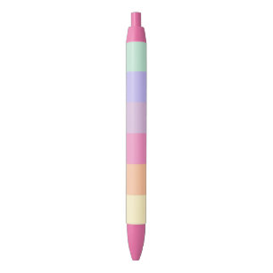Bolígrafo De Tinta Azul Naranja amarillo rosa azul verde morado de plantil
