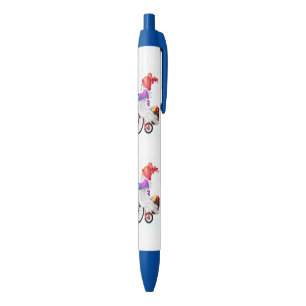 Bolígrafo De Tinta Azul Navidades Pen Regalo con bicicleta y regalos