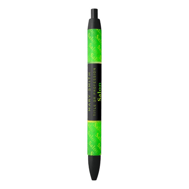 Bolígrafo De Tinta Azul Neon Elegant Fluorescente (Frente vertical)
