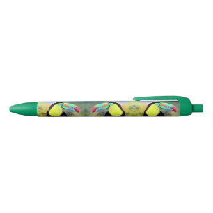 Bolígrafo De Tinta Azul Pájaro Toco Tropical Toco Toucan - Pintado mezcla