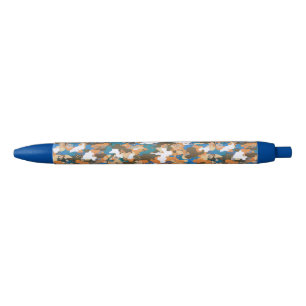 Bolígrafo De Tinta Azul Patrón de camuflaje digital urbano de alto contras