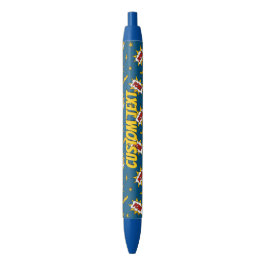 Bolígrafo De Tinta Azul Patrón de efecto de sonido de comic