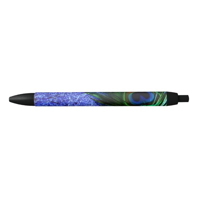 Bolígrafo De Tinta Azul Pavo real púrpura perfecto (Anverso)