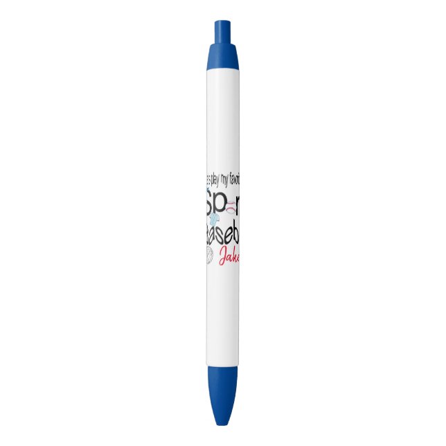 Bolígrafo De Tinta Azul Pen Office and School Pen Baseball Sports (Frente vertical)