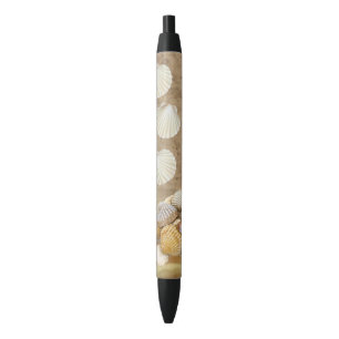 Bolígrafo De Tinta Azul Pen Office and School Pen Beach Sand Clams