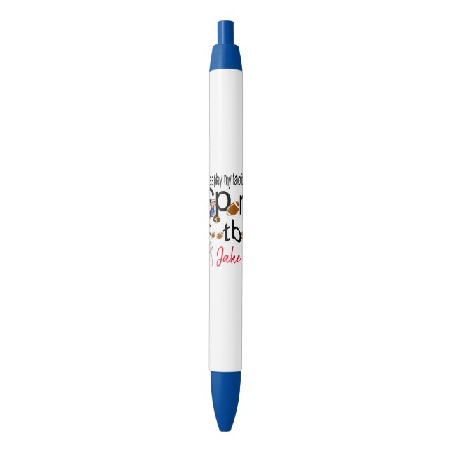 Bolígrafo De Tinta Azul Pen Office and School Pen Football Sports (Frente vertical)