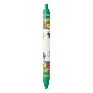 Bolígrafo De Tinta Azul Pen Office and School Pen St. Patrick's Penguin