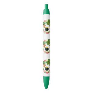 Bolígrafo De Tinta Azul Pen Office and School Pen St. Patrick's Teddy Bear
