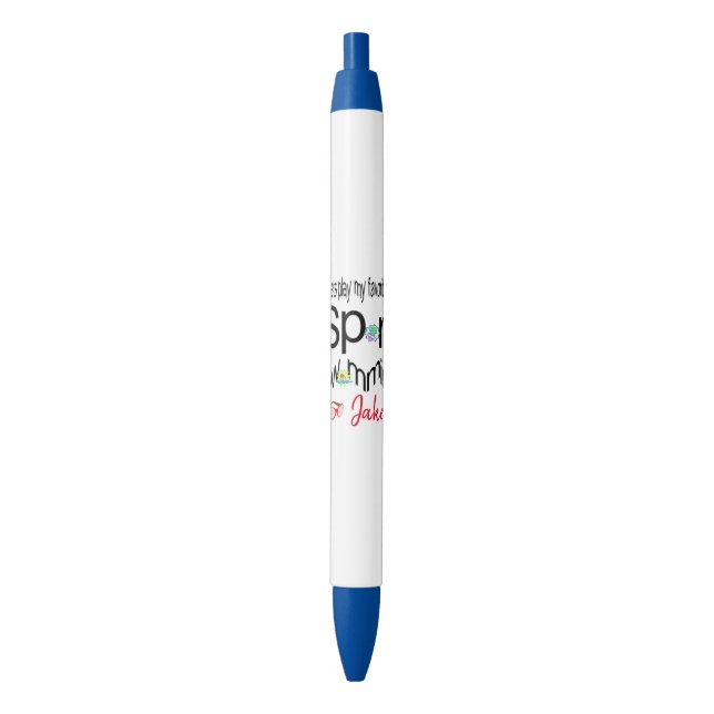 Bolígrafo De Tinta Azul Pen Office and School Pen Swimming Sports (Frente vertical)
