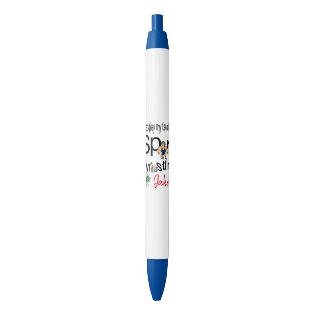 Bolígrafo De Tinta Azul Pen Office and School Pen Wrestling Sports (Frente vertical)