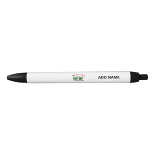 BOLÍGRAFO DE TINTA AZUL PERSONALIZABLE MODERNO ESTILO BLANCO VERIFICADO MA
