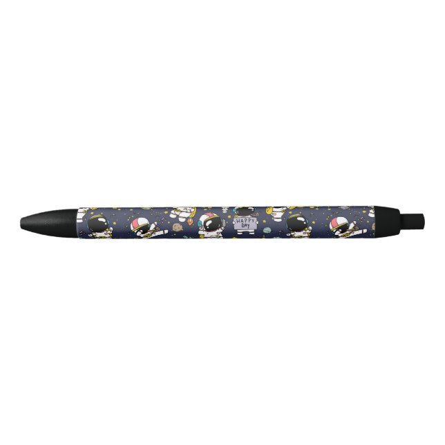 Bolígrafo De Tinta Azul Personalizado del espacio ultraterrestre astronaut (Anverso)