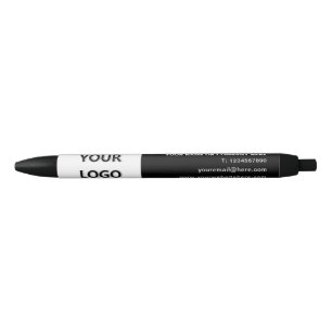 Bolígrafo De Tinta Azul Personalizado Información de nombre de logotipo y