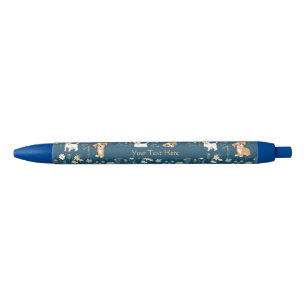 Bolígrafo De Tinta Azul Personalizado Perrito Adorable