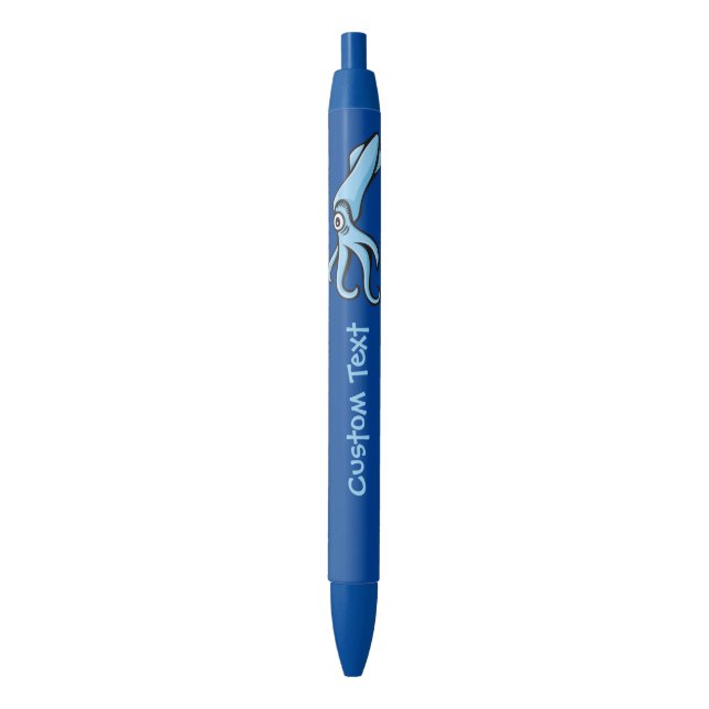 Bolígrafo De Tinta Azul Personalizado Squid (Frente vertical)